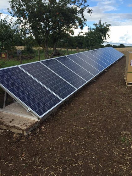 Solar PV installations in rural Castle Bromwich