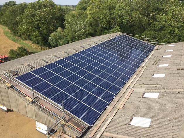 Solar PV installation in Castle Bromwich