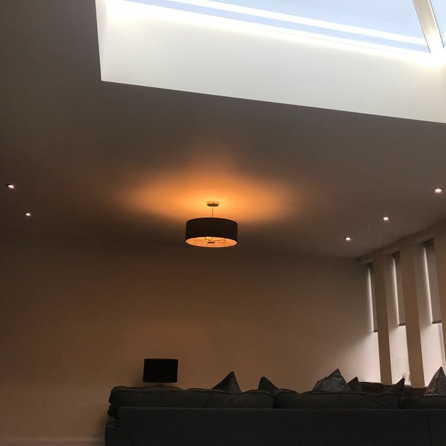 Interior Lighting in a Living Room in Solihull